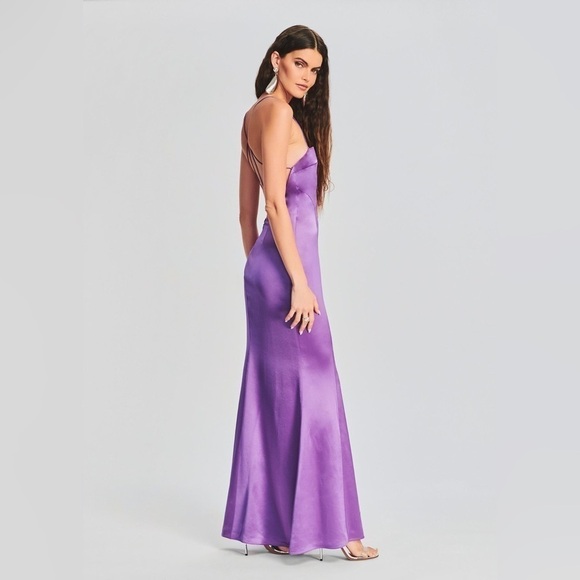 RETROFETE Lucinda Dress In Orchid Purple - Picture 2 of 9